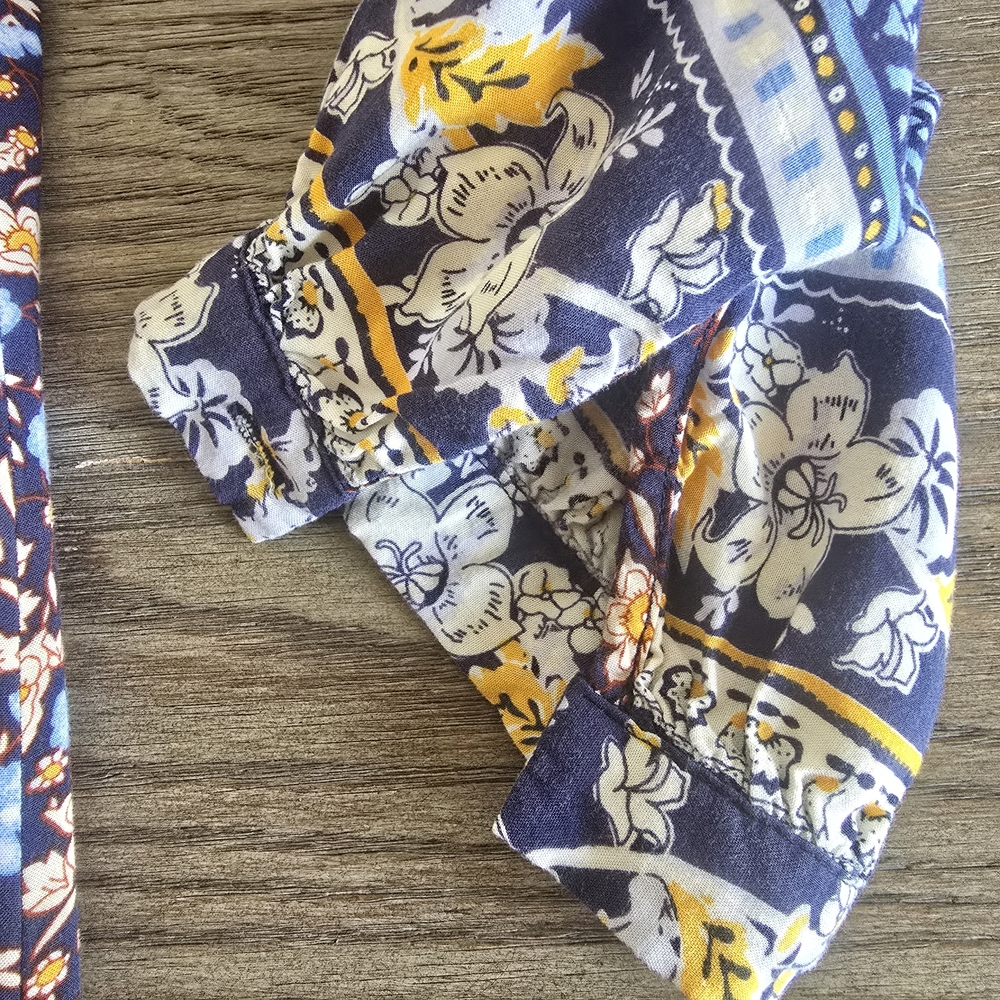 Sundance Simona Patchwork Boho Peasant Floral Min… - image 8